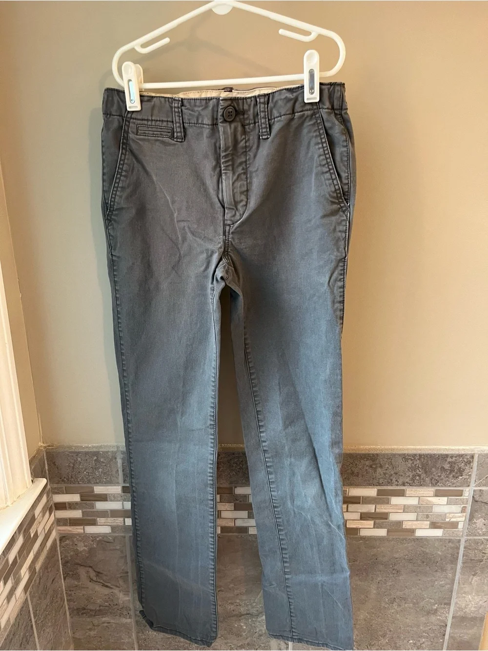 Gap Kids Pants Set Flat-Front Chino Boys 14 SLIM Navy & Khaki School Uniform EUC